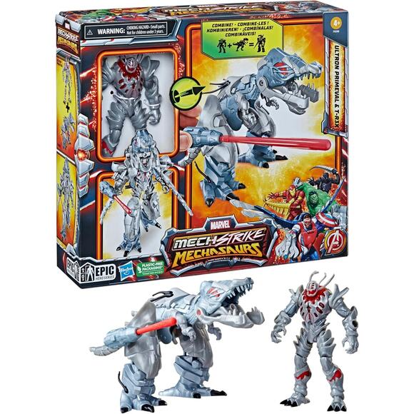 Marvel Mech Strike Mechasaurs, 4.5-Inch Ultron Primeval  Action Figures NWT - Picture 1 of 7